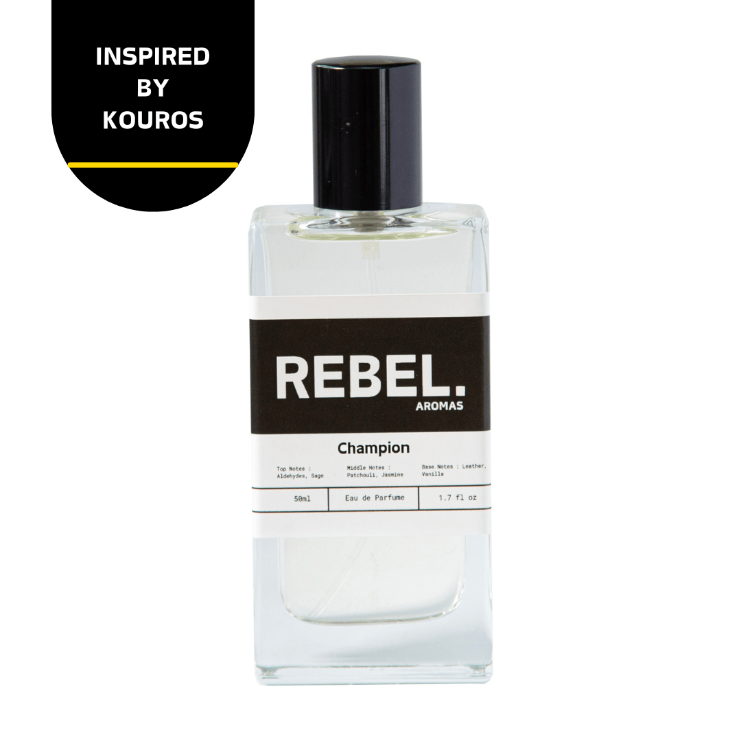 Kouros Dupe Inspired Aftershave Rebel Aromas