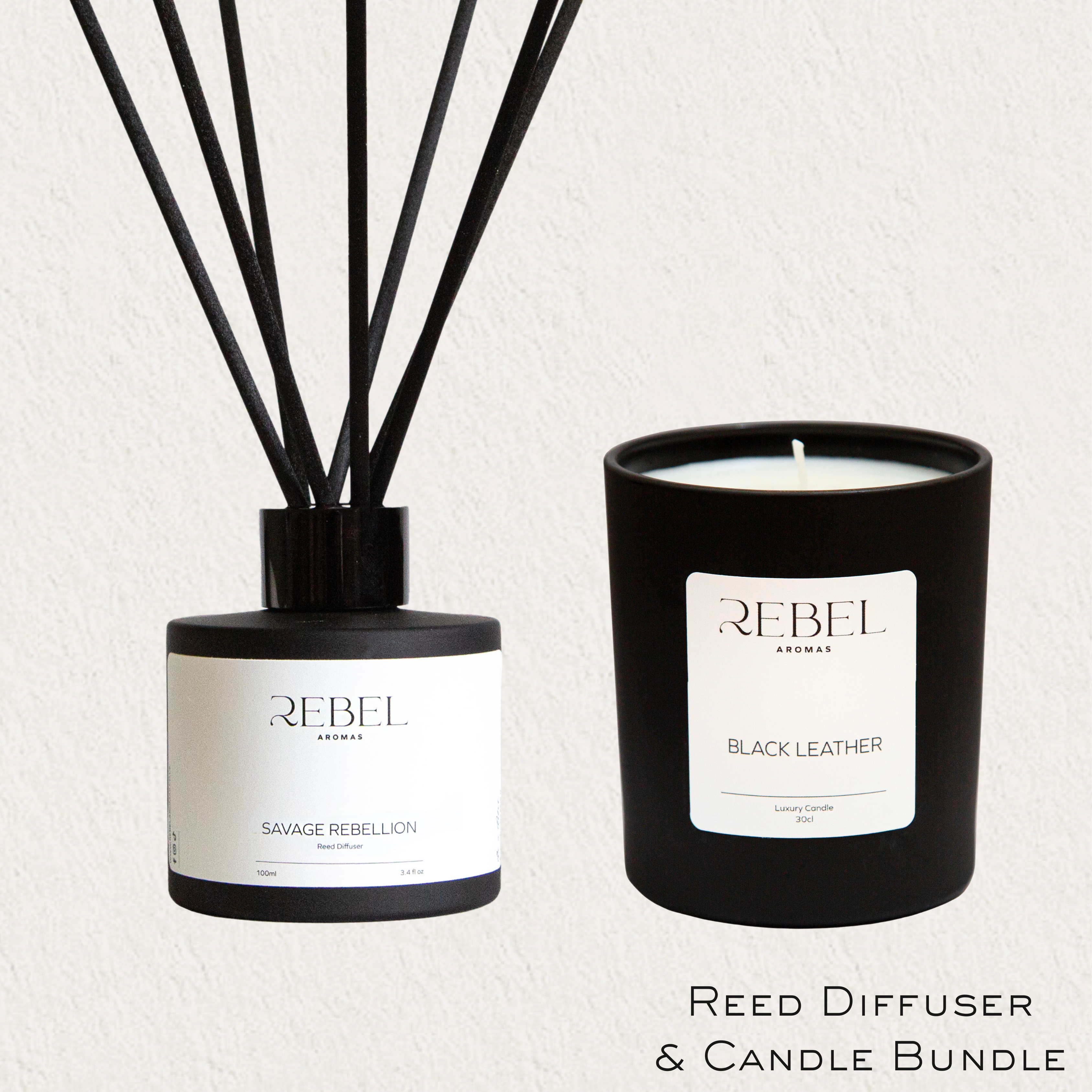 reed diffuser and candle bundle